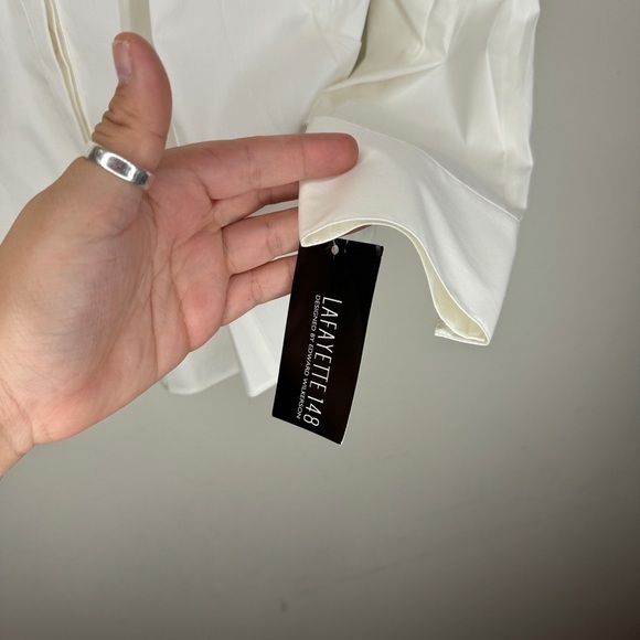 NWT Lafayette 148 Collared Shirt Size 14 - Picture 4 of 9